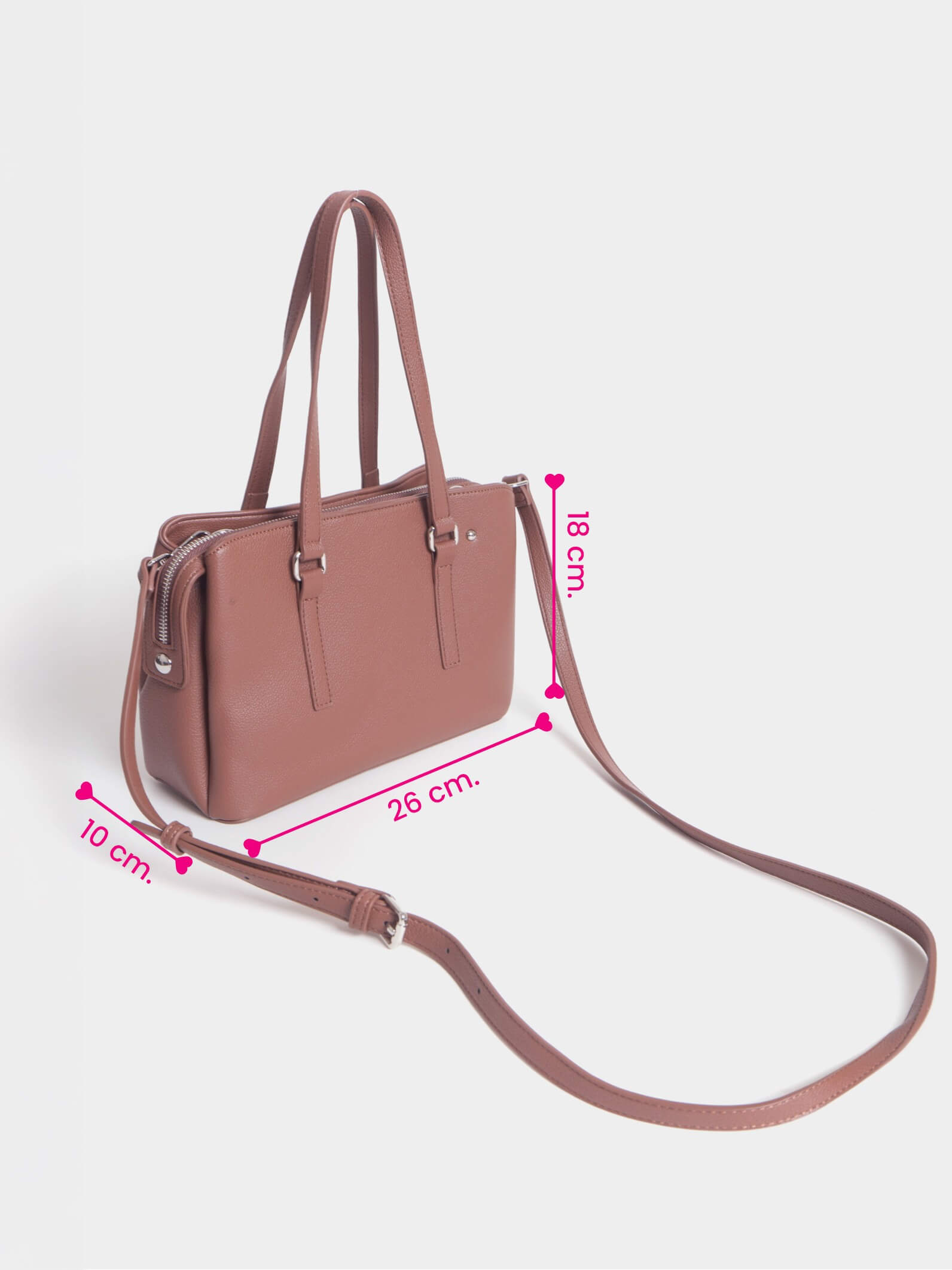 Cartera Mediana Julieta Marrón