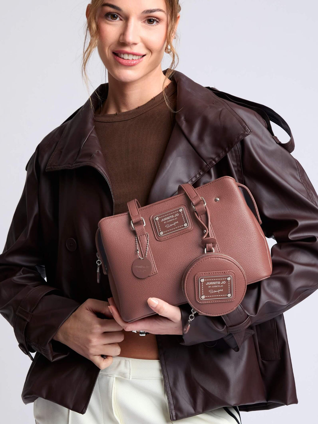 Cartera Mediana Julieta Marrón
