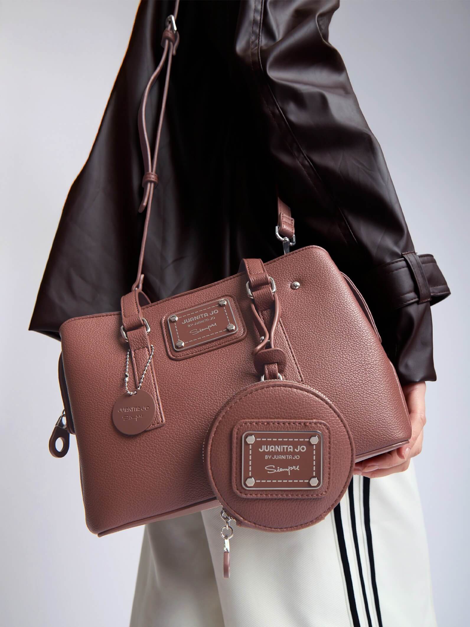 Cartera Mediana Julieta Marrón