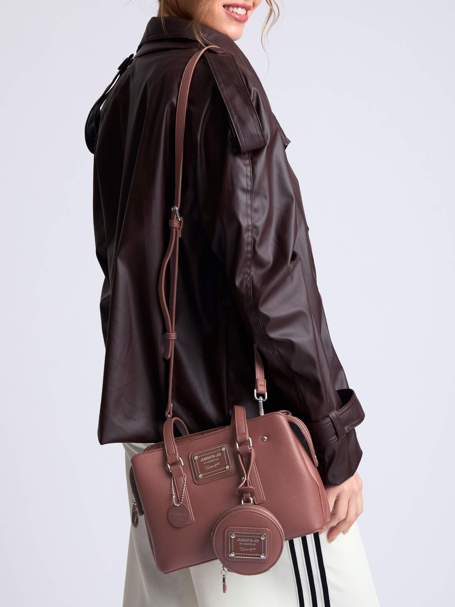 Cartera Mediana Julieta Marrón