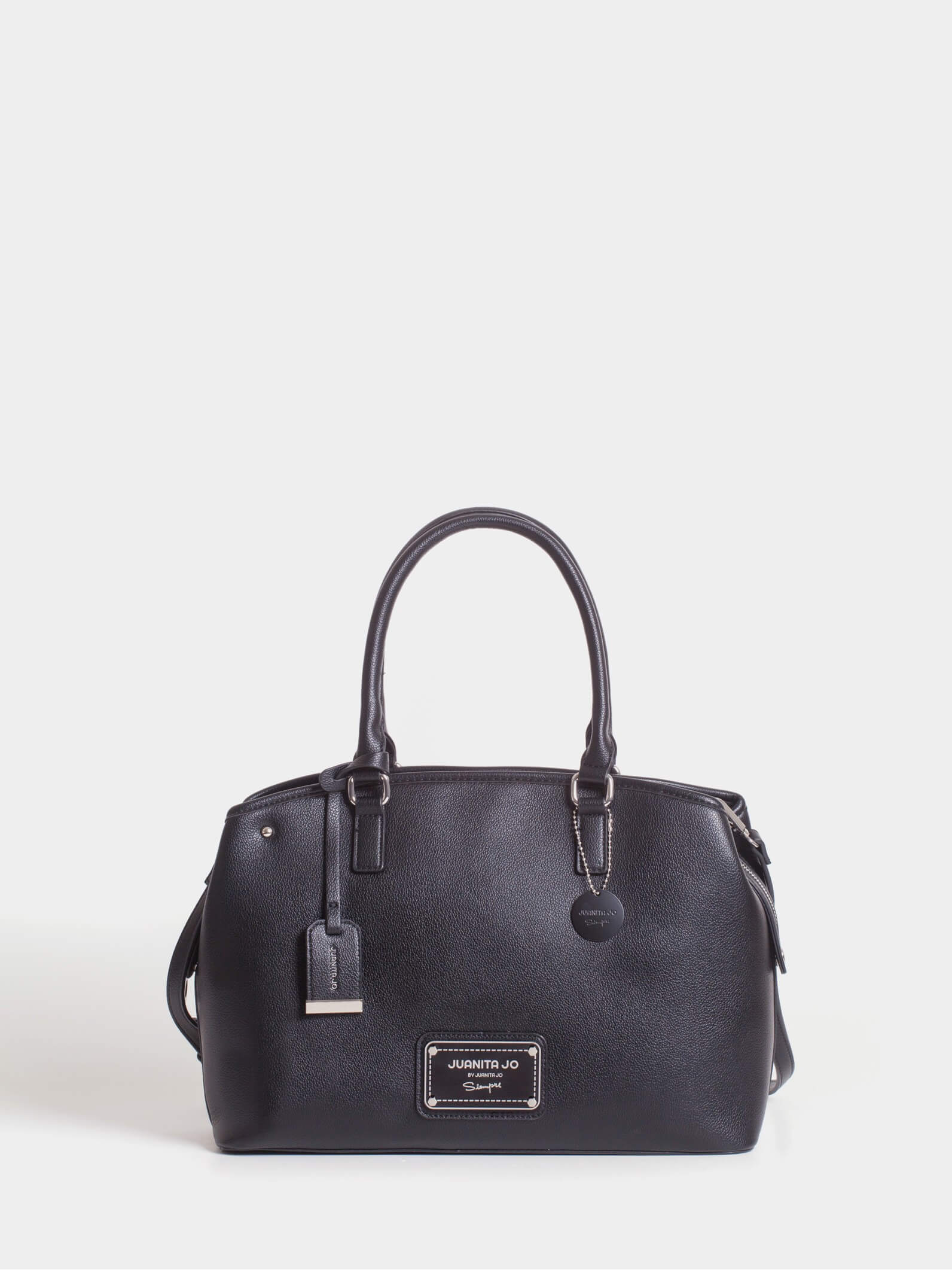 Cartera De Mano Grande Venecia Negro
