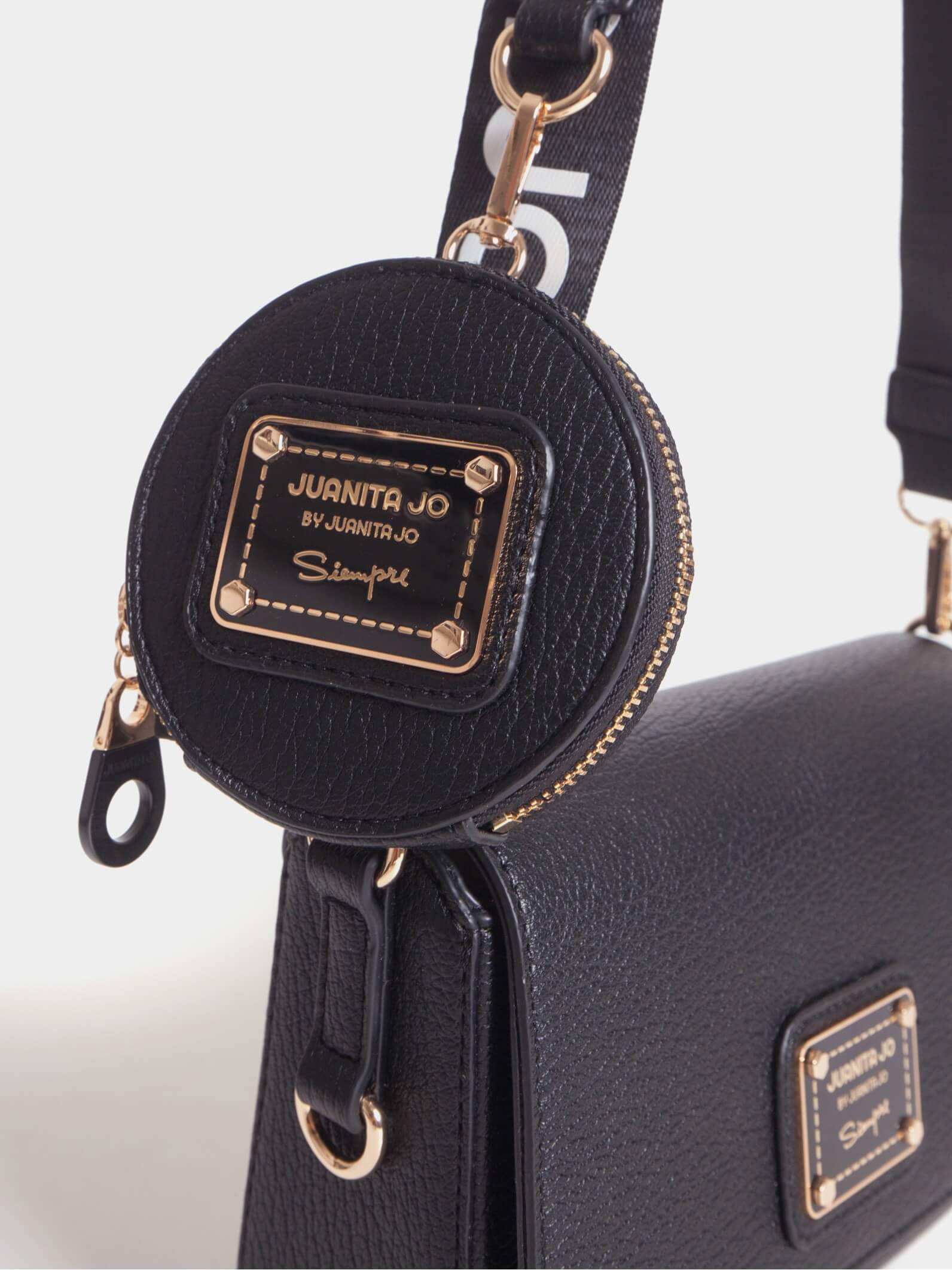 Bandolera Arial Negro