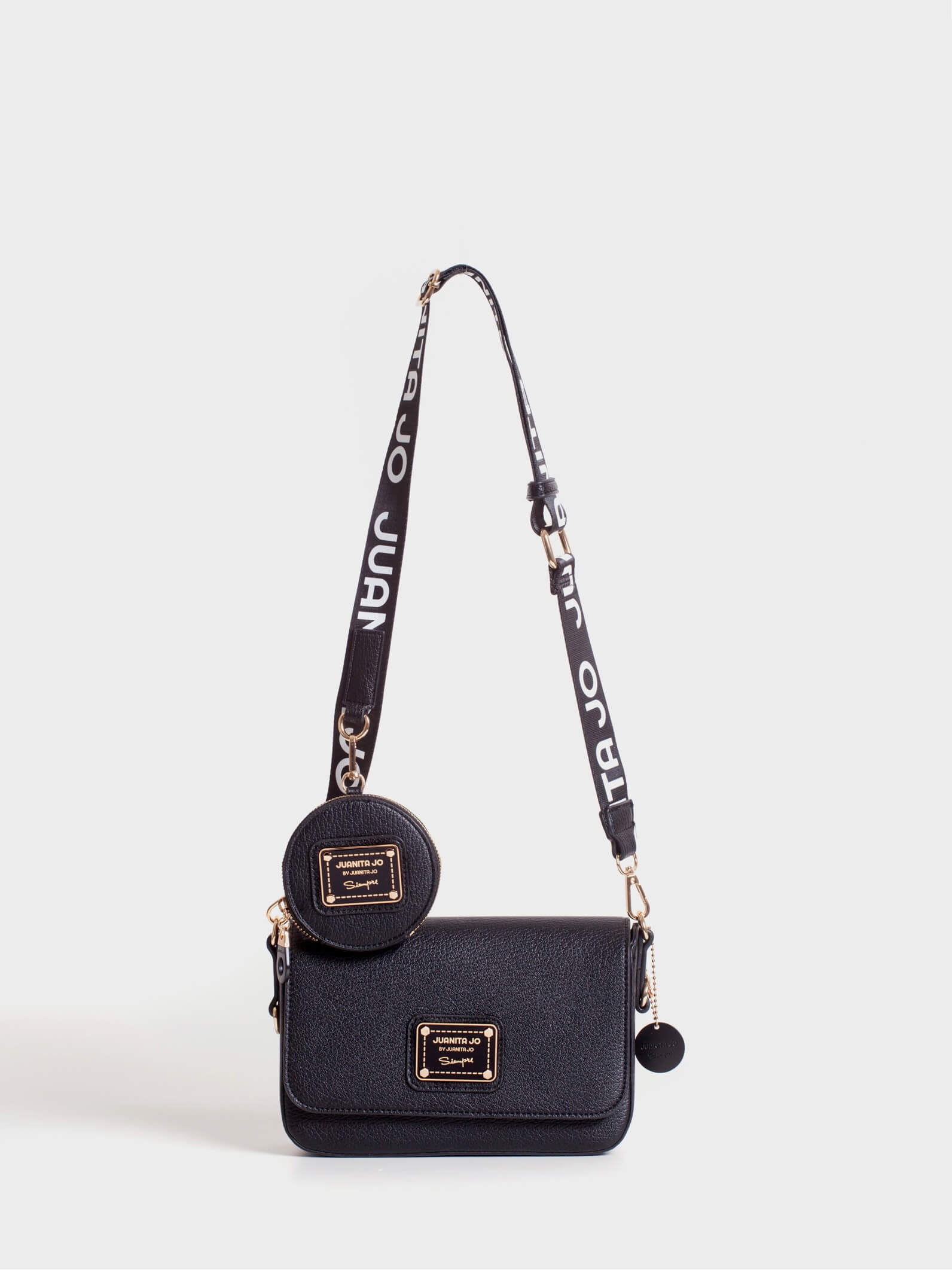 Bandolera Arial Negro