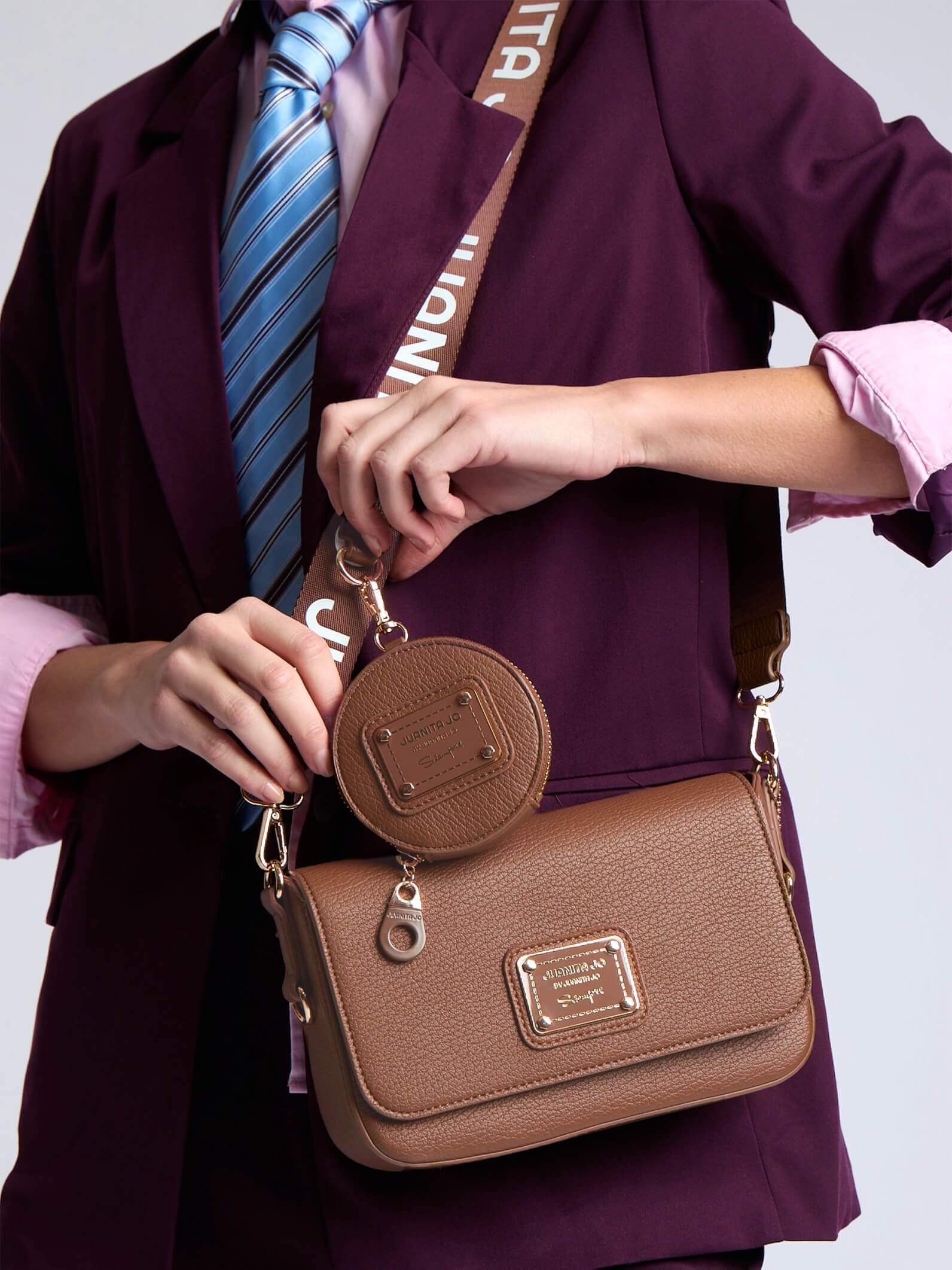 Bandolera Arial Chocolate