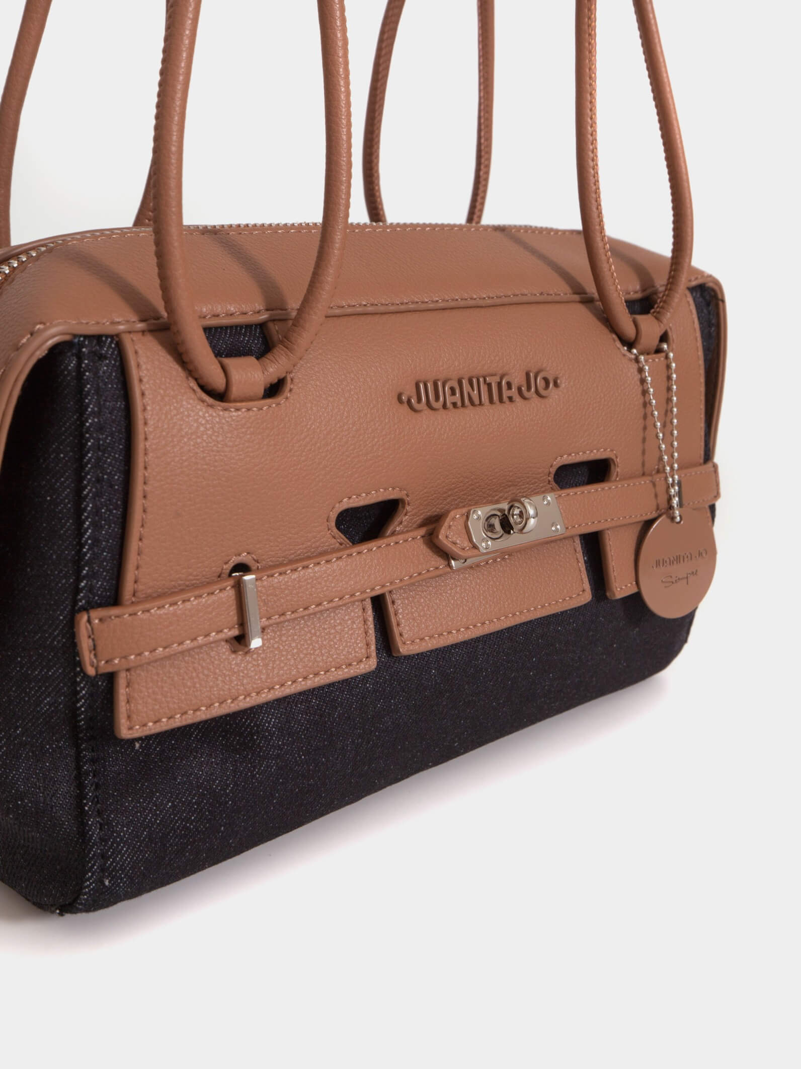 Baguette Denim Jessie Negro Y Suela