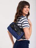 Baguette Denim Jessie Azul Y Negro