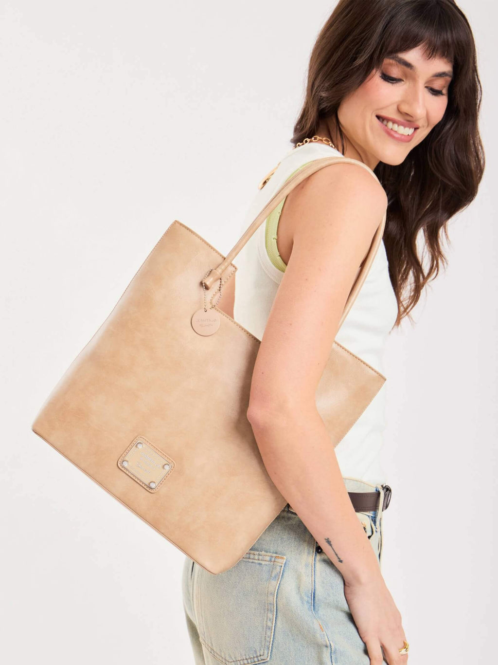 Cartera Rectangular Dona Camel