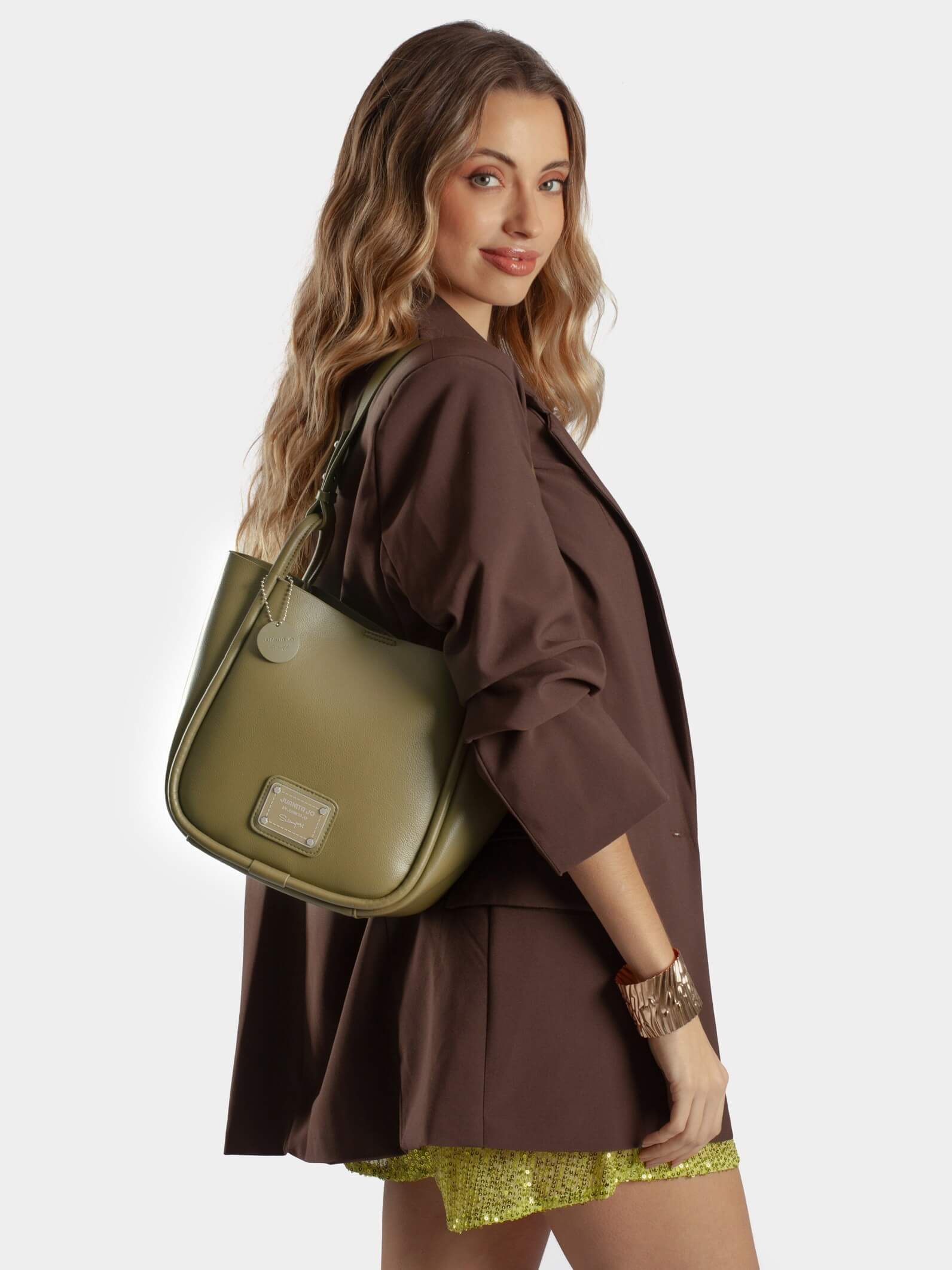 Cartera Carol Mediana Verde