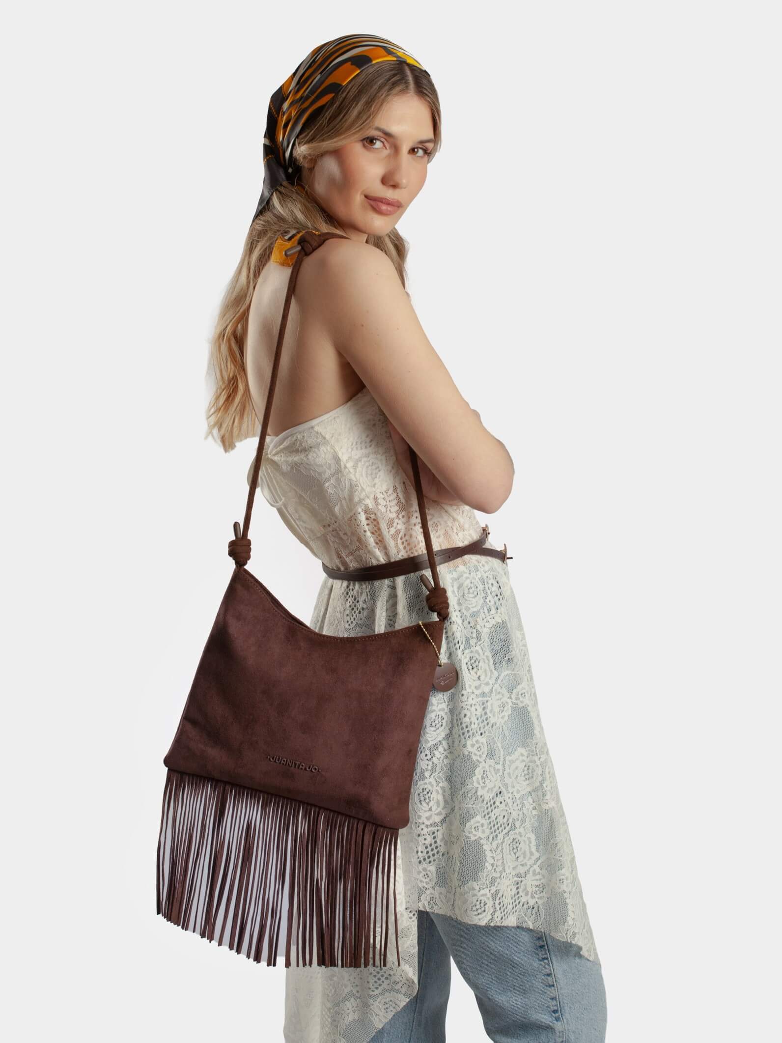 Cartera De Hombro Montana Marrón