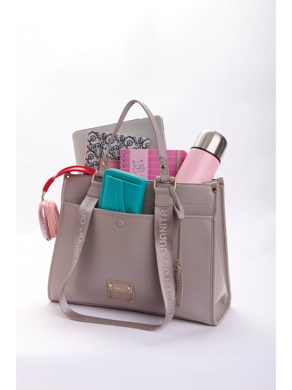 Cartera Tipo Maletín Madrid Gris