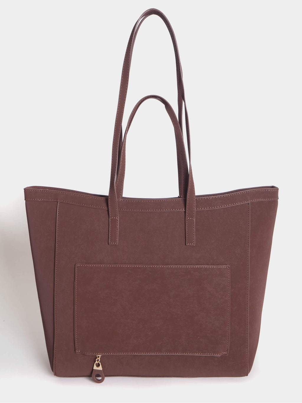 Cartera Jana Con Doble Asa  Marrón