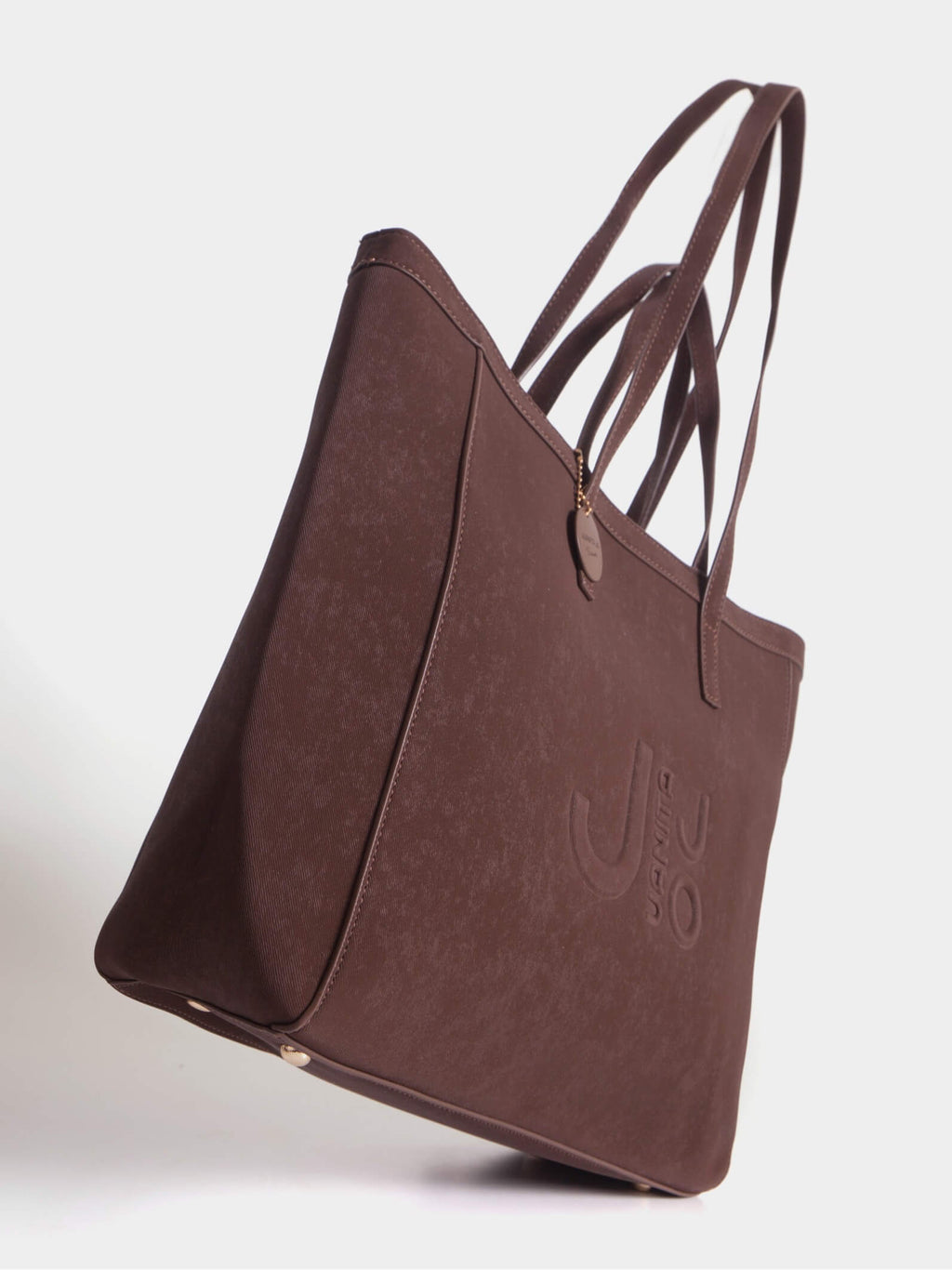 Cartera Jana Con Doble Asa  Marrón