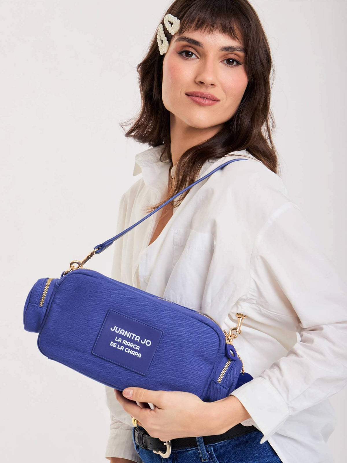 Cartera De Hombro Dafne Azul