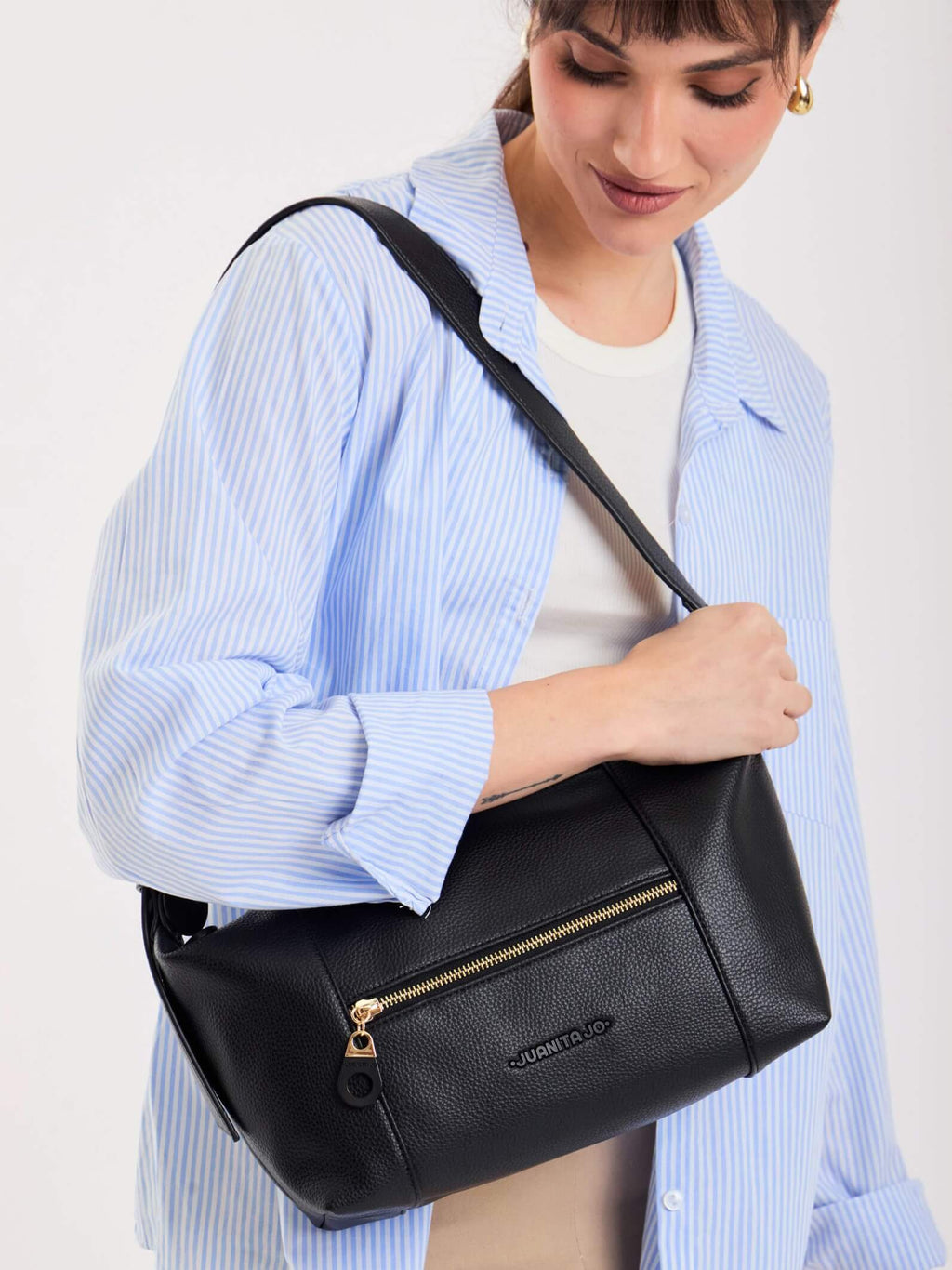 Cartera De Hombro Anaí  Negro