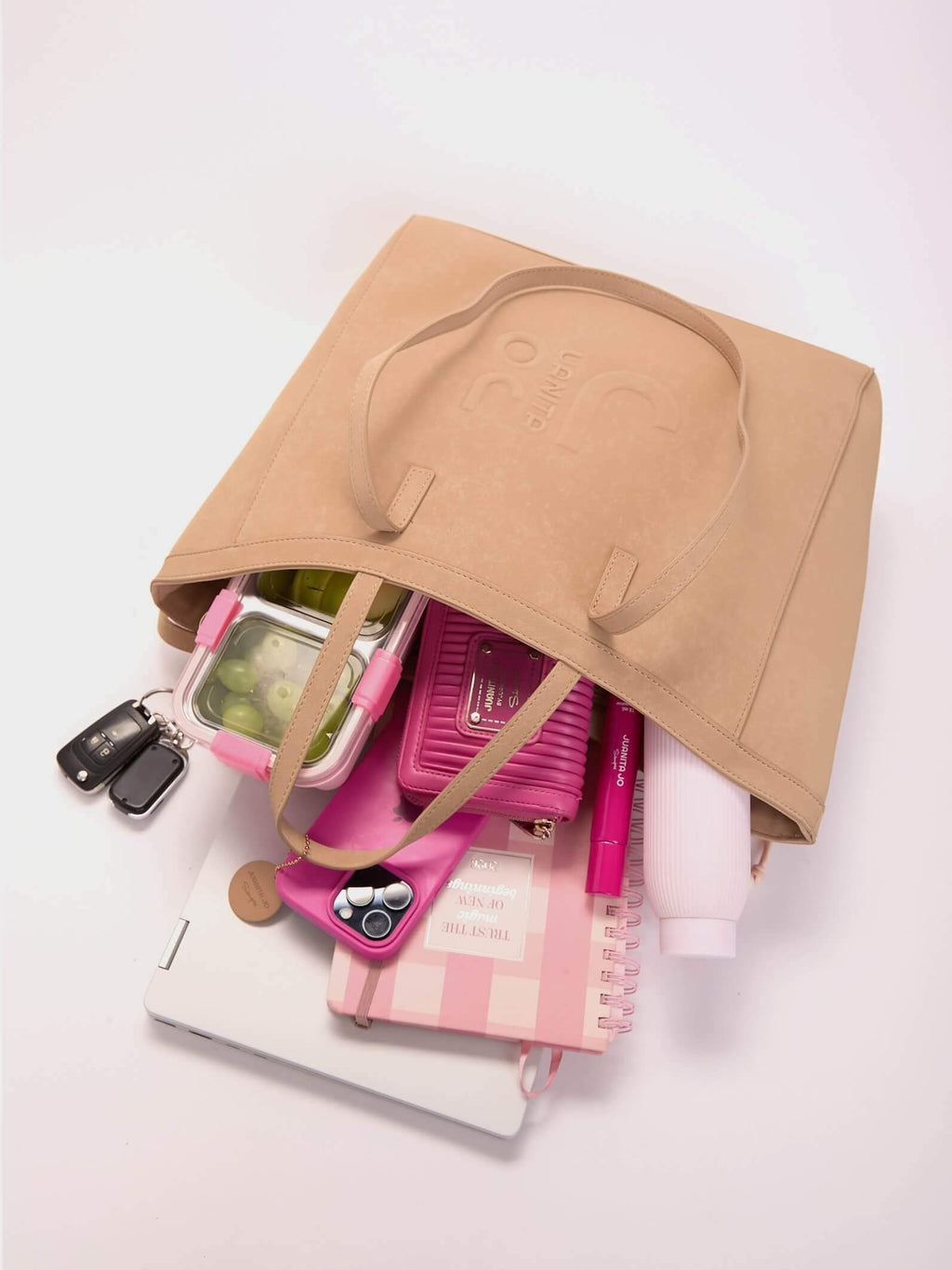 Cartera Jana Con Doble Asa  Arena