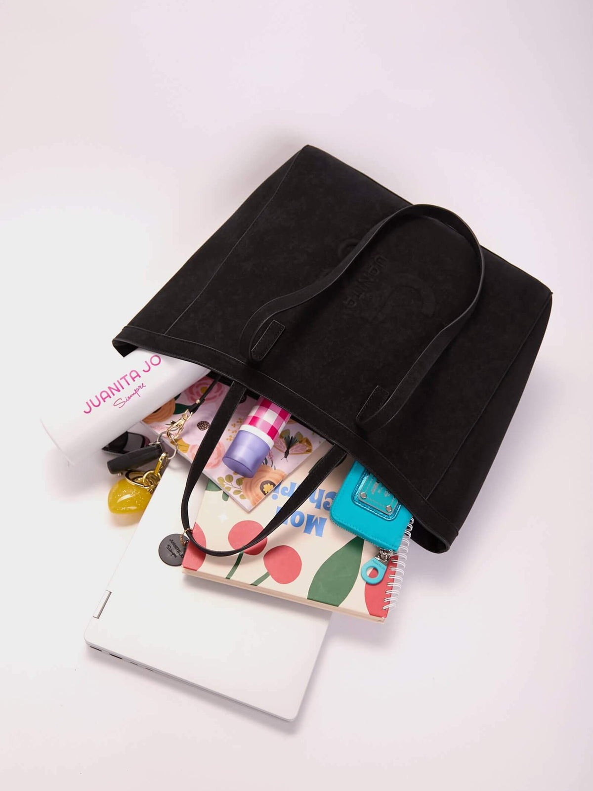 Cartera Jana Con Doble Asa  Negro