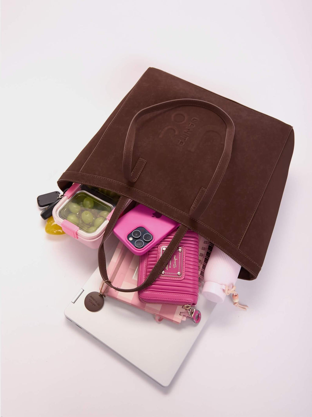 Cartera Jana Con Doble Asa  Marrón