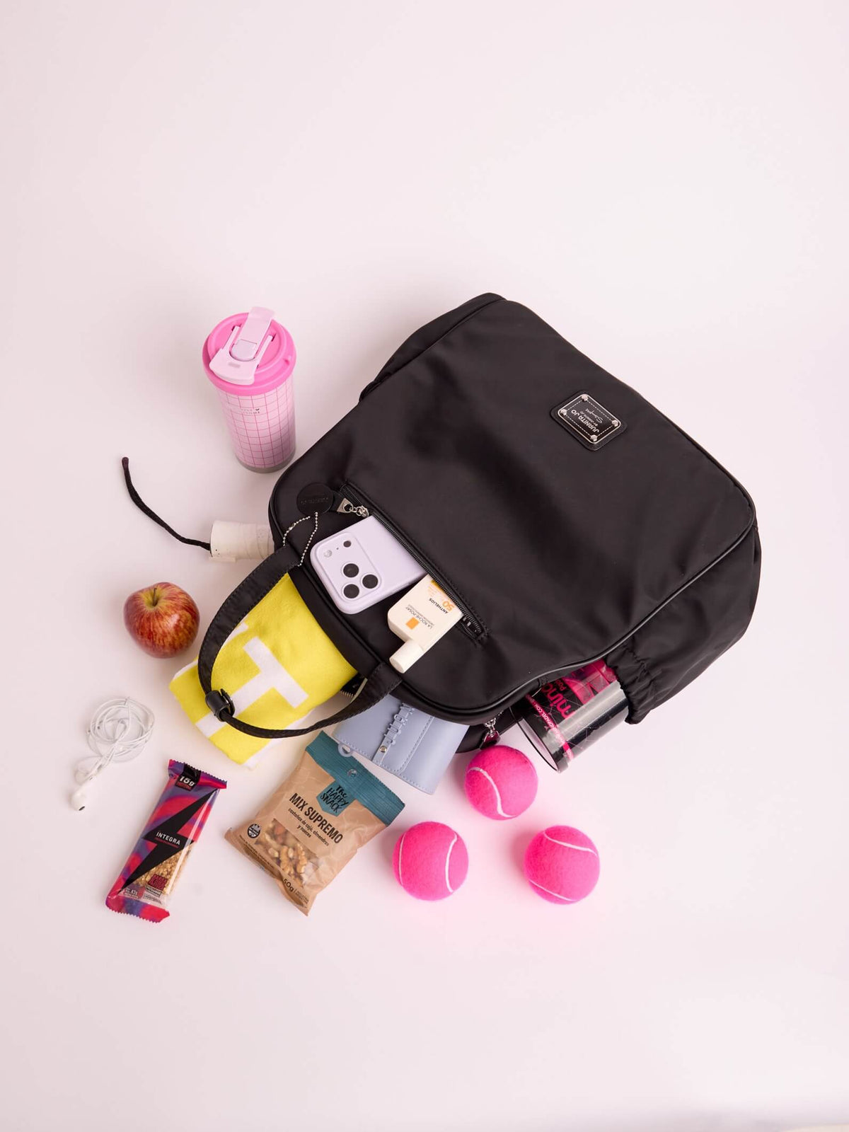 Bolso Porta Paleta Y Raqueta Negra