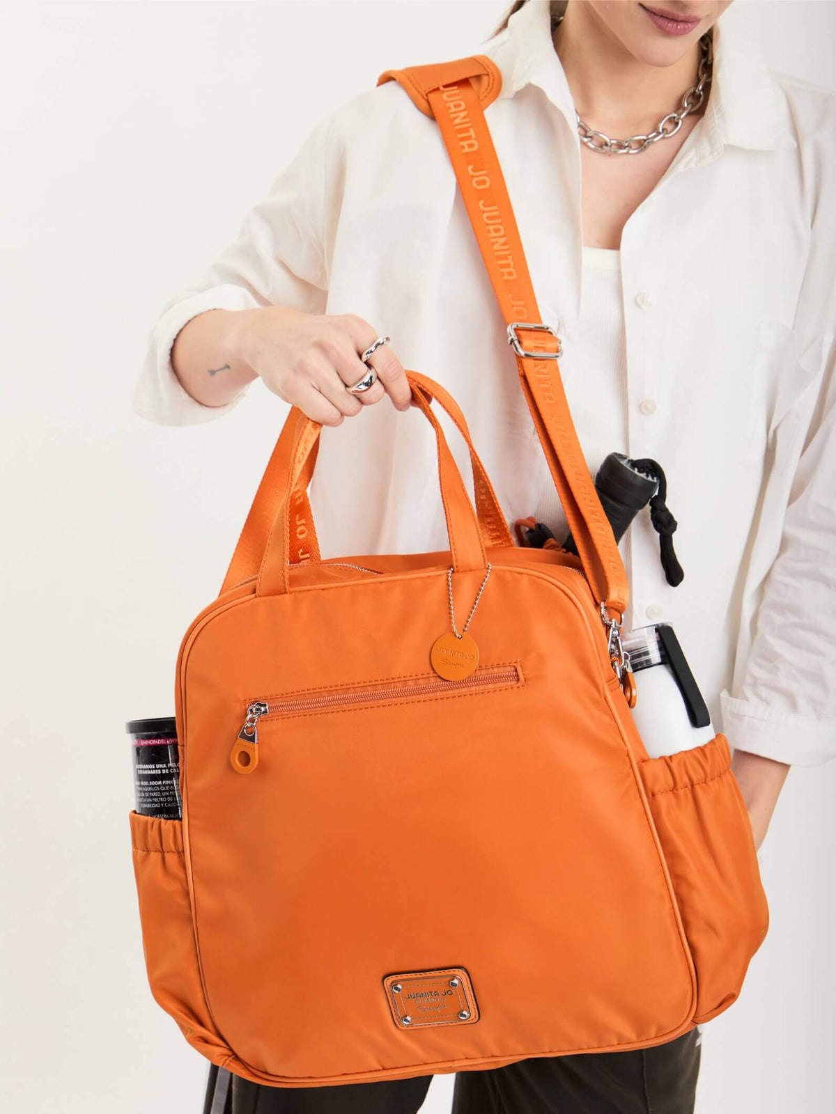 Bolso Porta Paleta Y Raqueta Club Naranja