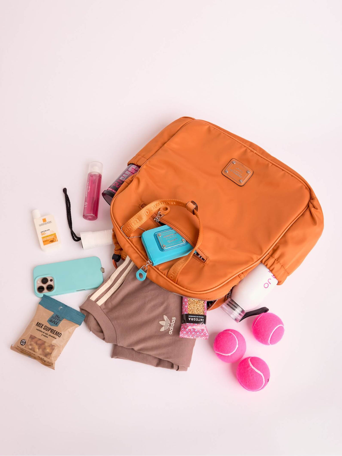 Bolso Porta Paleta Y Raqueta Club Naranja
