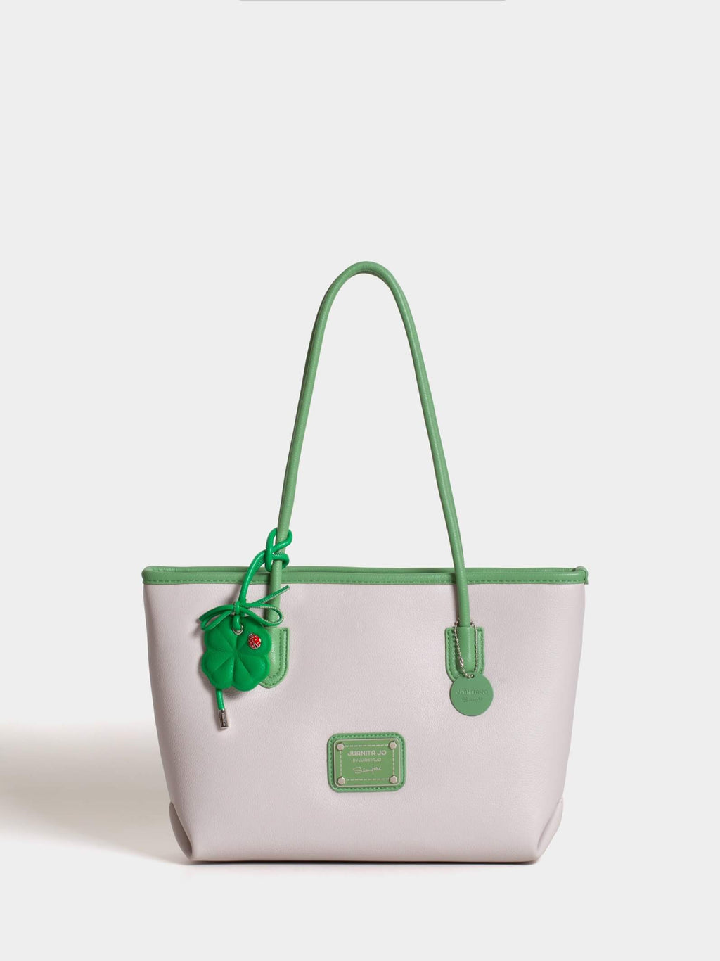 Cartera Trébol Chica Gris
