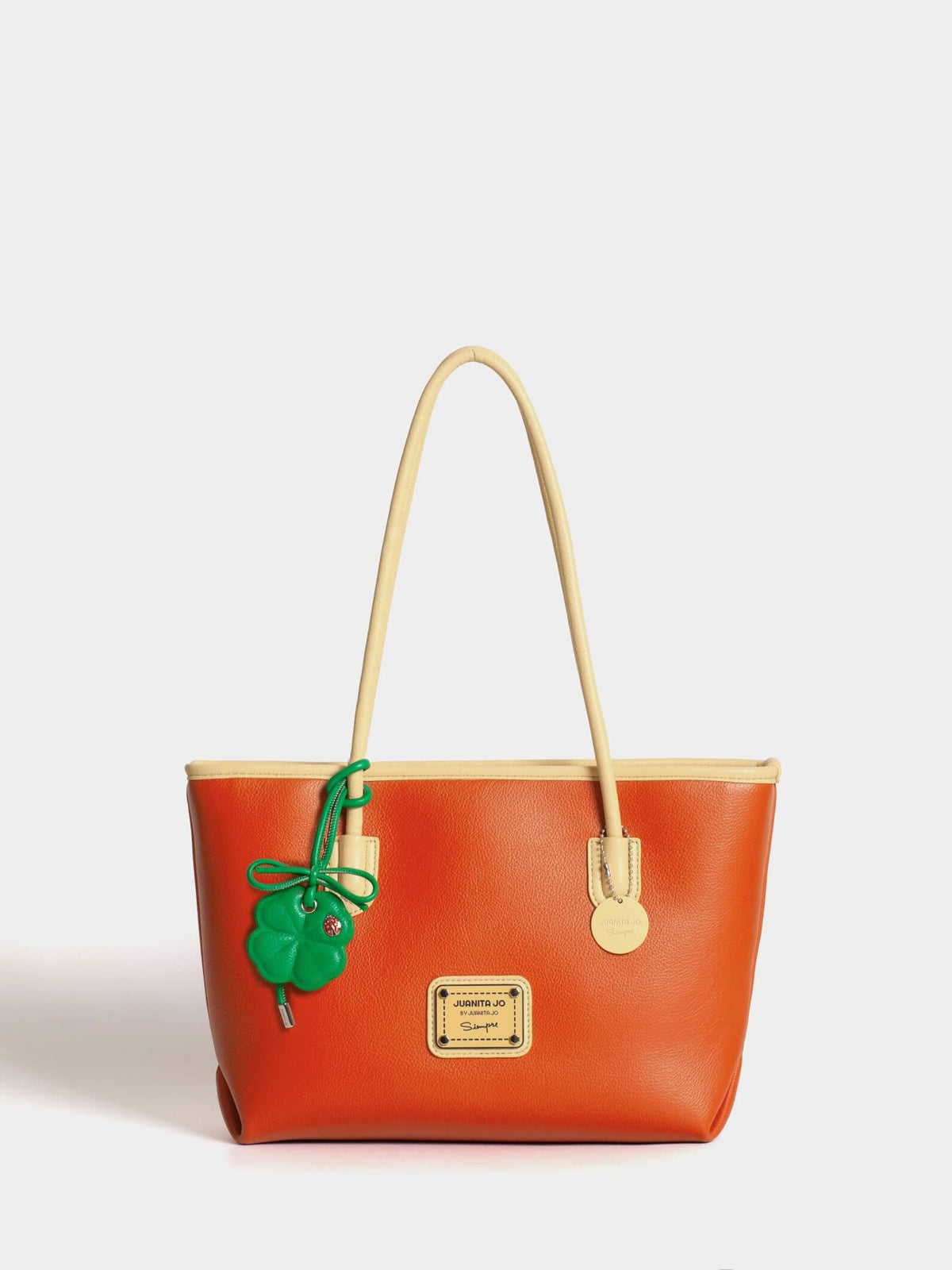 Cartera Trébol Chica Naranja