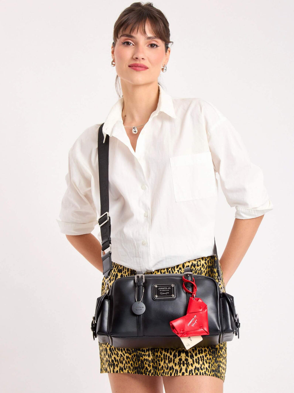 Cartera De Hombro Ori Negro