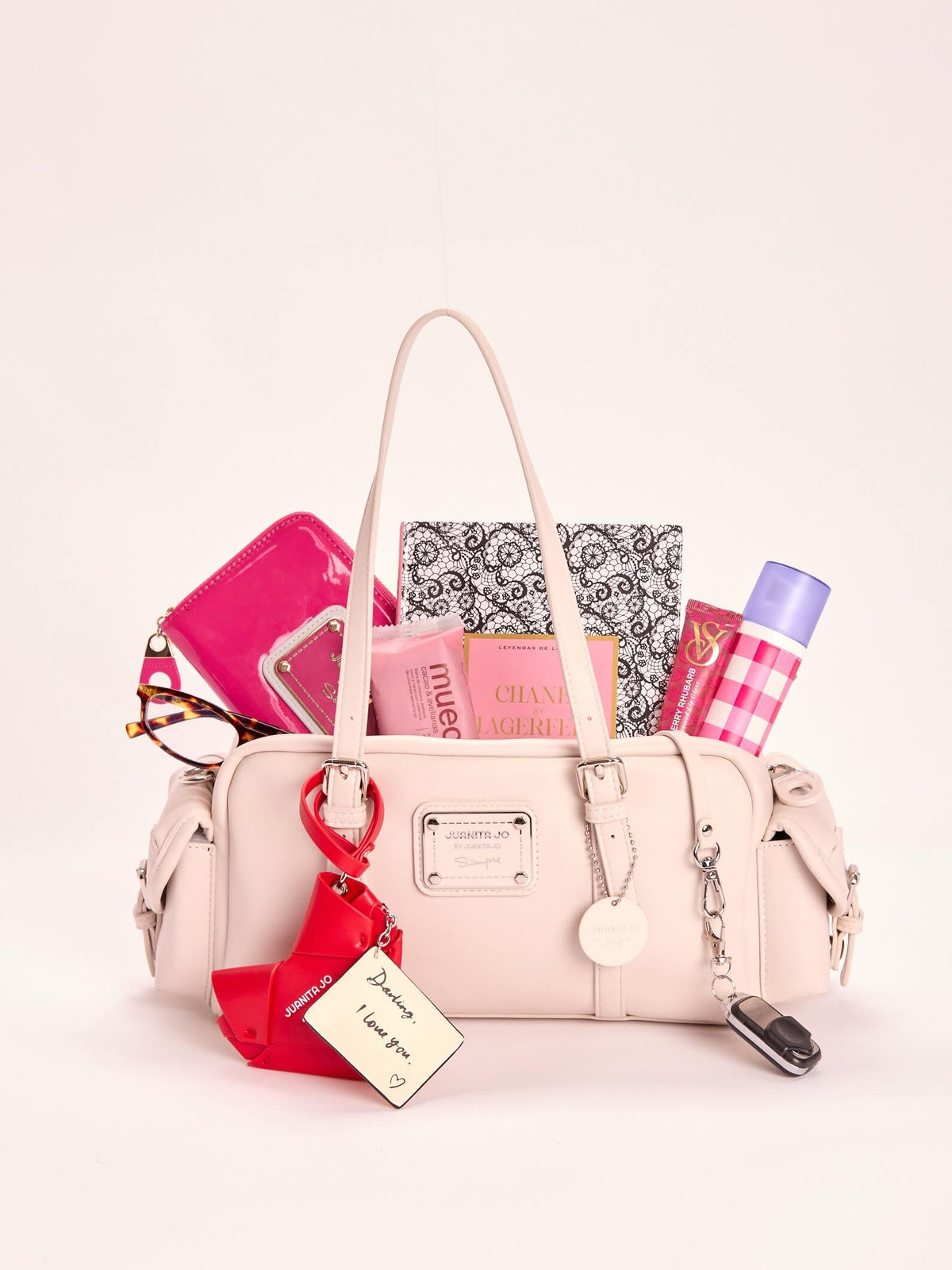 Cartera De Hombro Ori Blanco