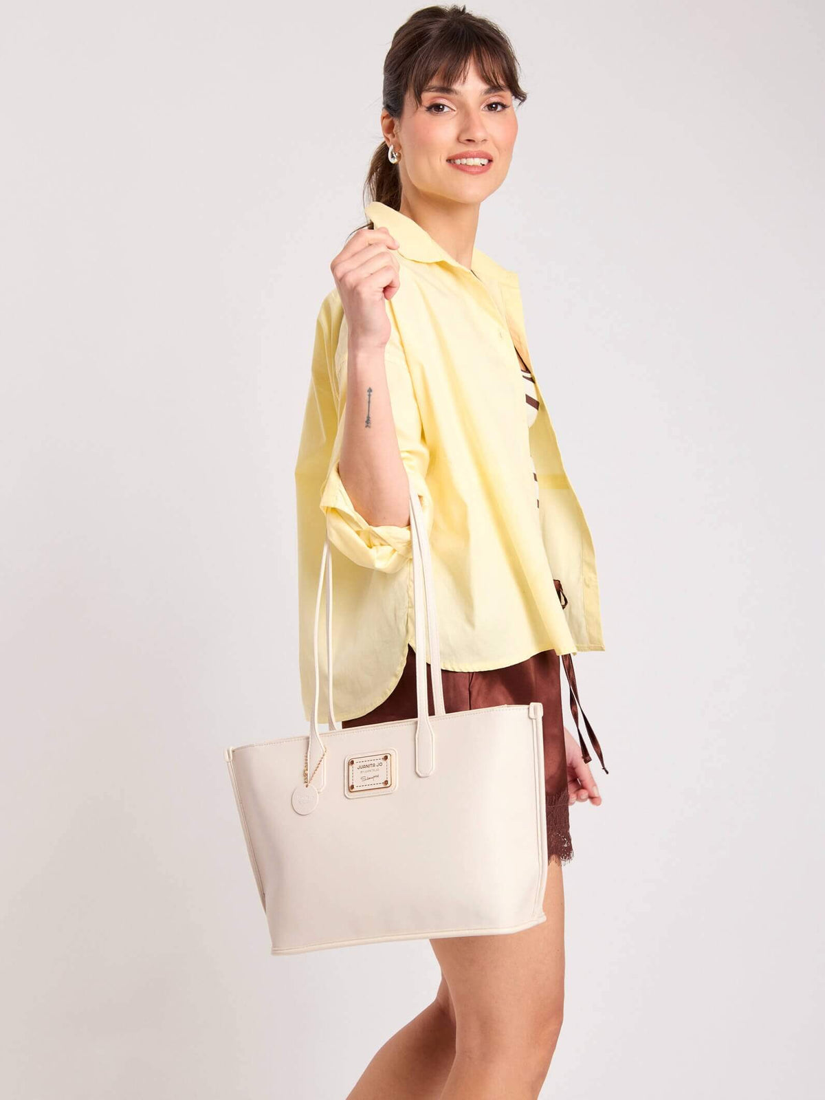 Cartera Grande Grace Blanco
