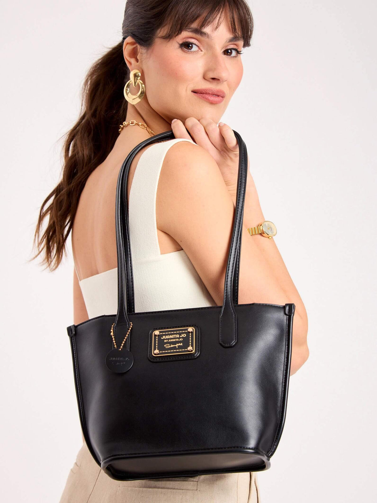 Cartera Mediana Grace Negro