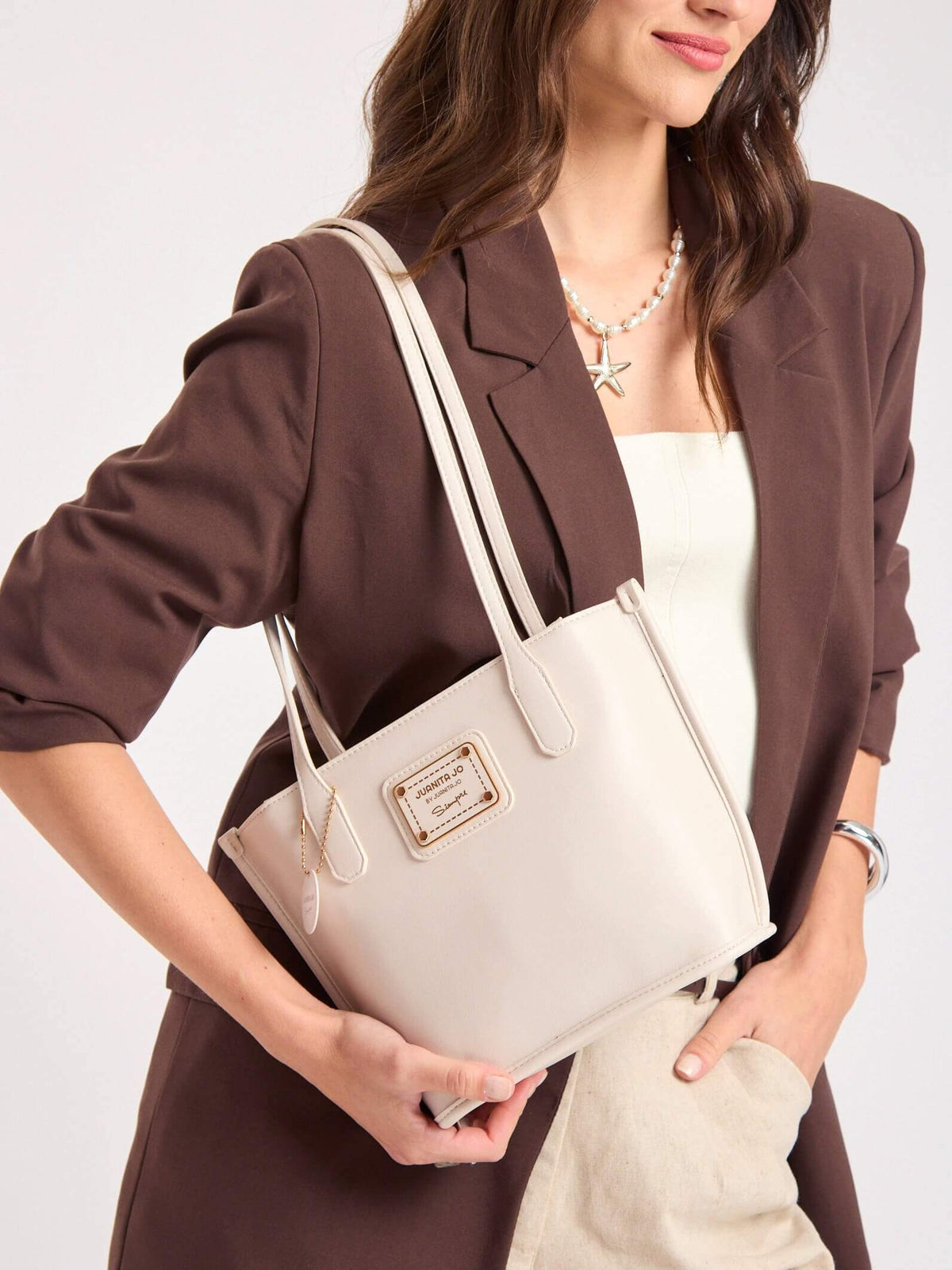 Cartera Mediana Grace Blanco