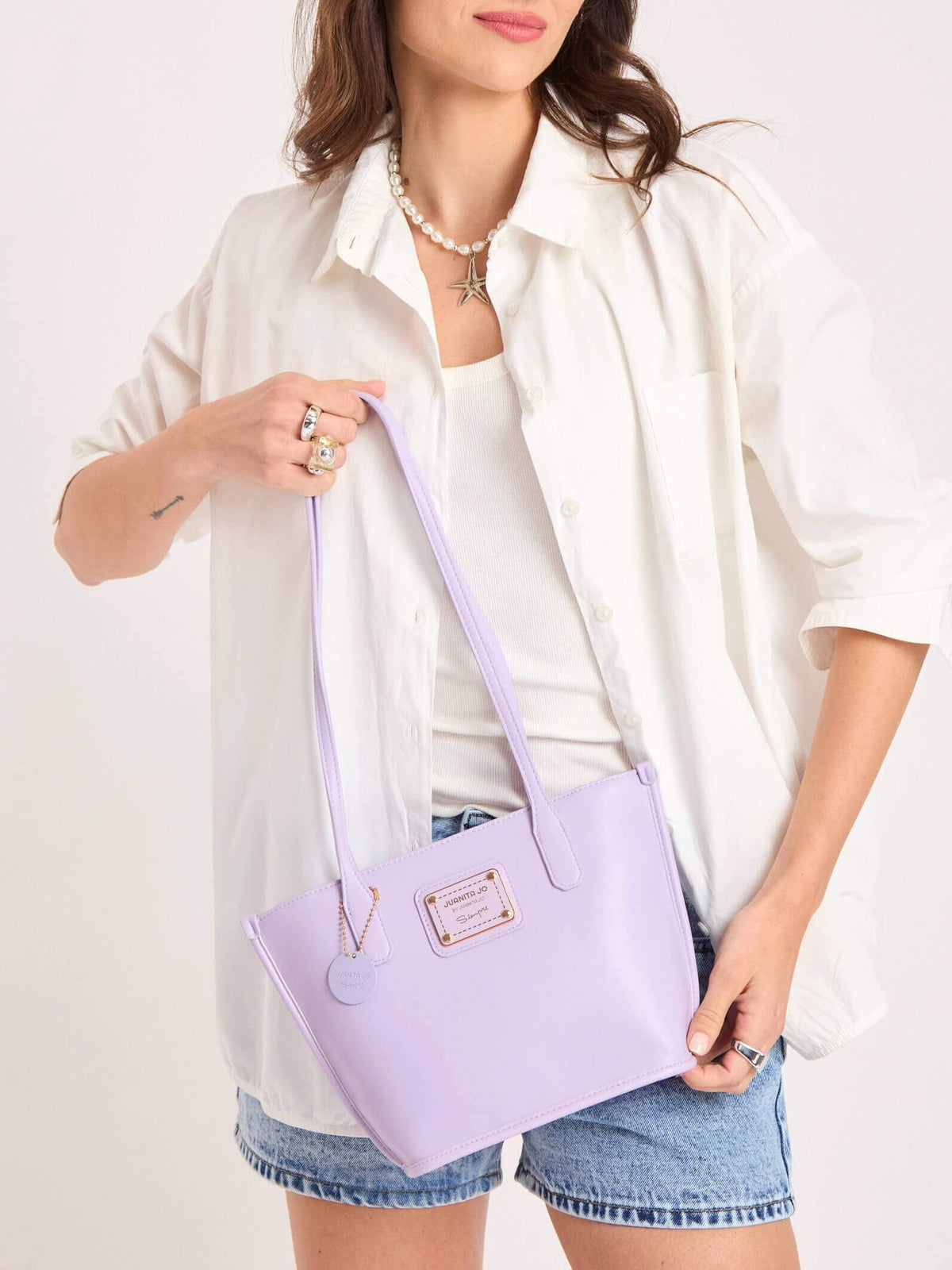 Cartera Mediana Grace Lila
