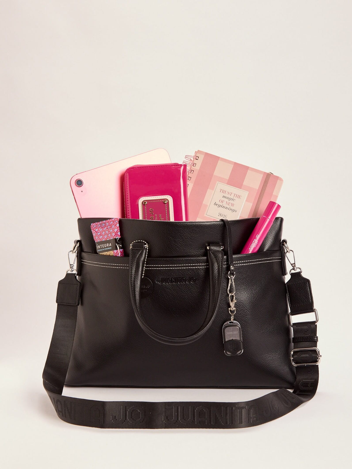Cartera Porta Notebook Lu Negro