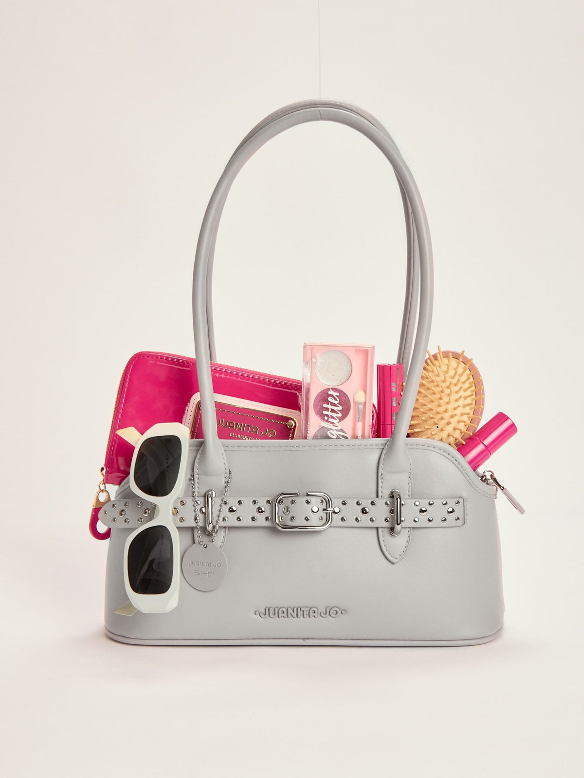 Cartera De Hombro Jagger Gris