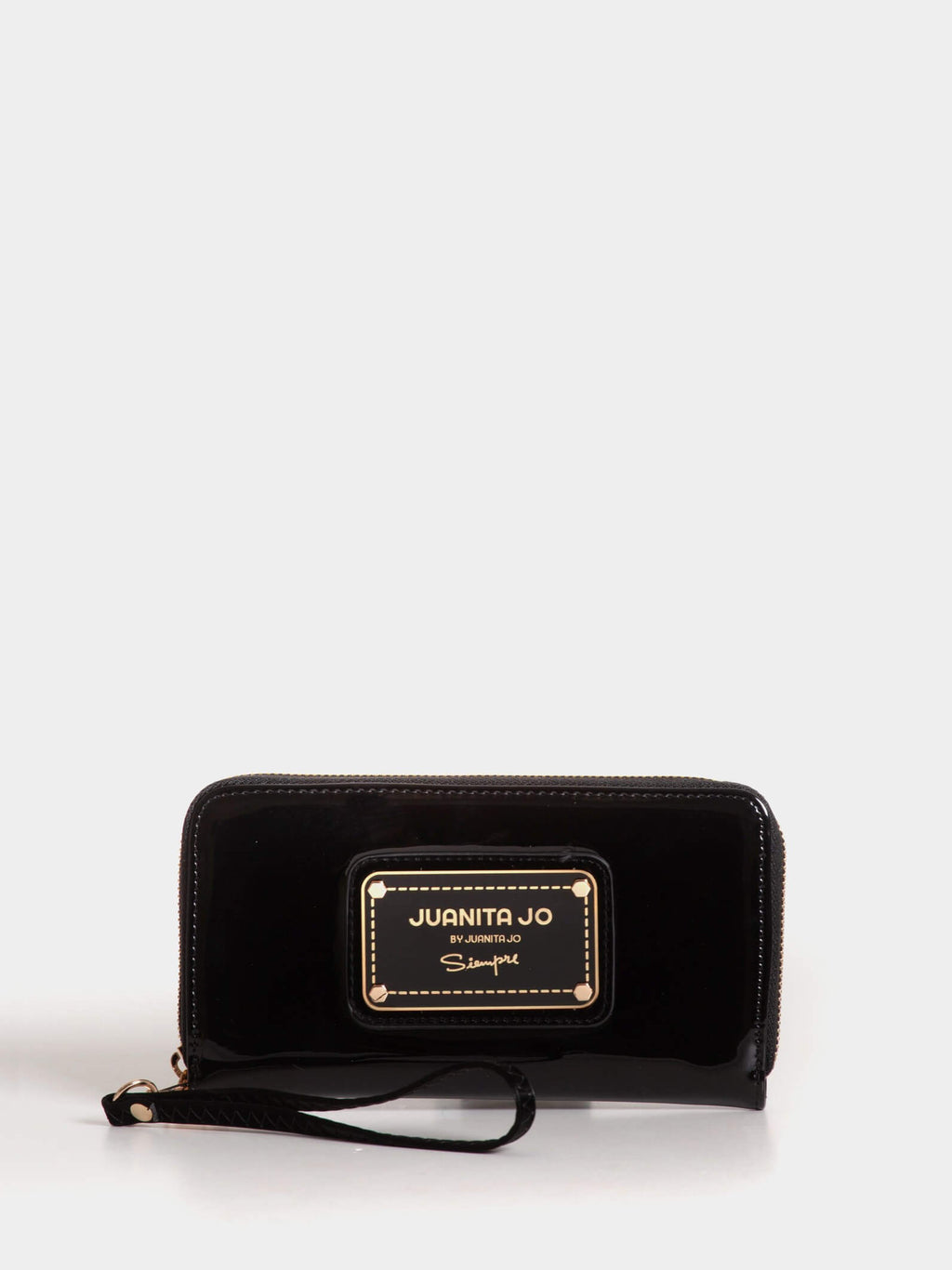 Billetera Hand Pocket Negro De Charol