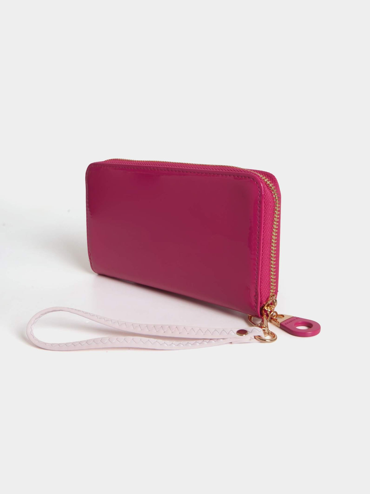 Billetera Hand Pocket Fucsia De Charol