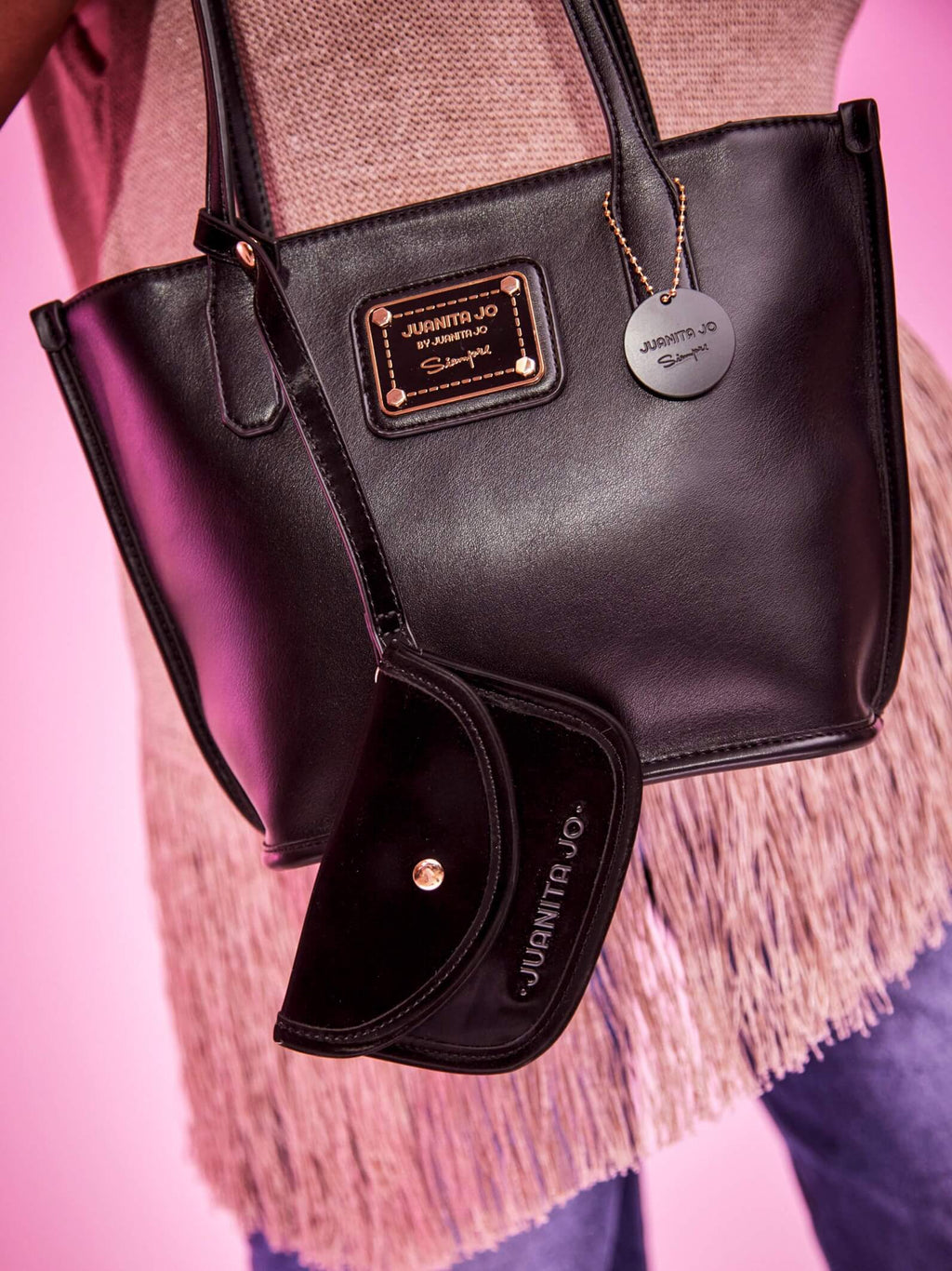 Cartera Mediana Grace Negro